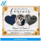 Custom Star Map Gift Of Wedding Date Romantic Canvas Wall Art
