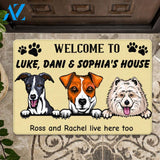Custom Welcome To Dogs' House Doormat | Welcome Mat | House Warming Gift