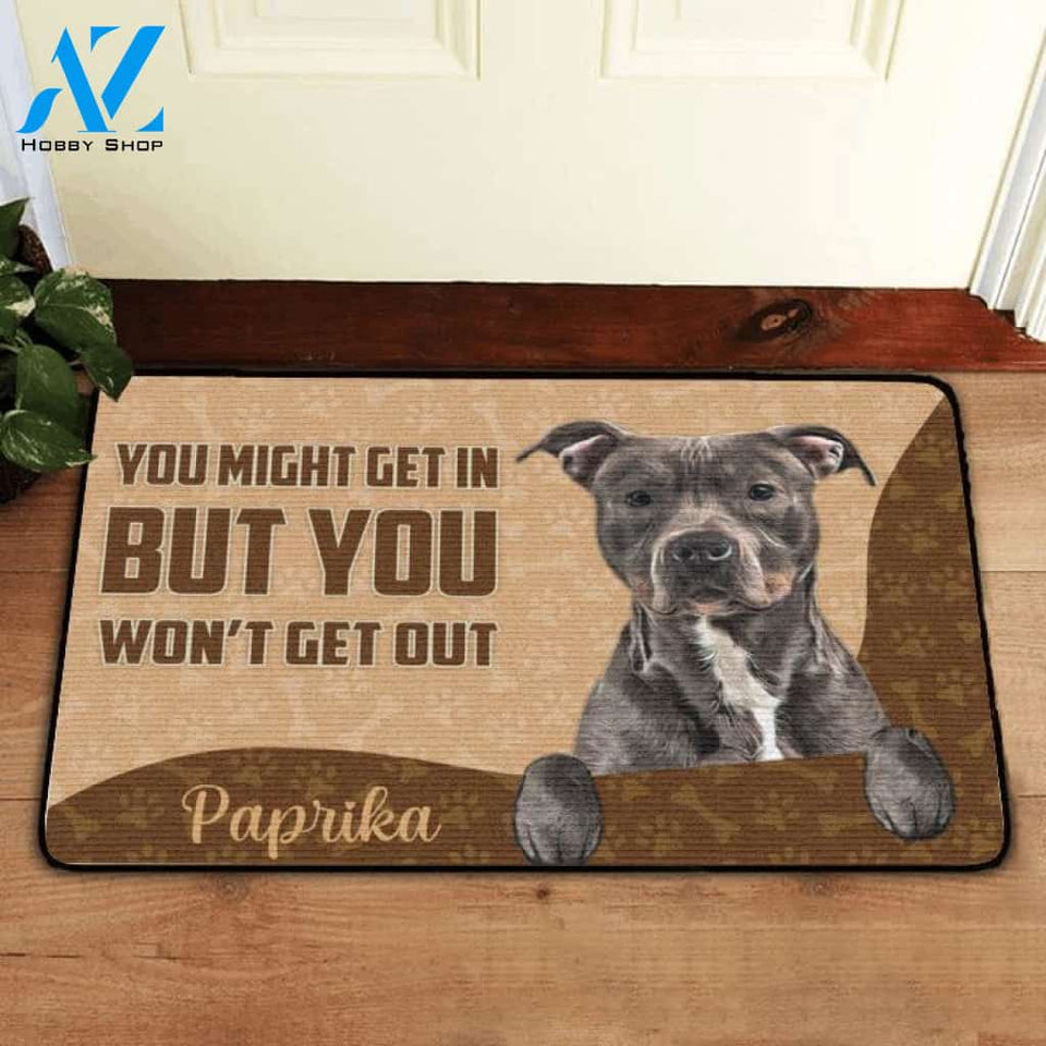 Custom You Might Get In But You Wont Get Out Doormat | Welcome Mat | House Warming Gift