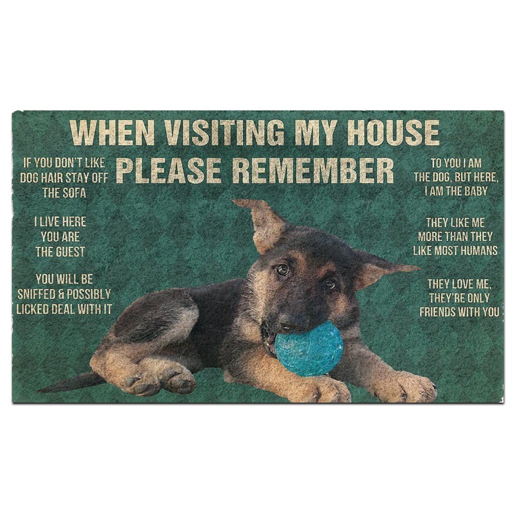 Dog's Rules Doormat