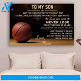 Customed Basketball Poster - Mom To Son - Never Lose Posters