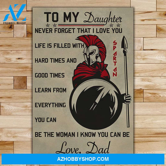 Customed Dad To Daughter - Good Times - English - Warrior Posters 