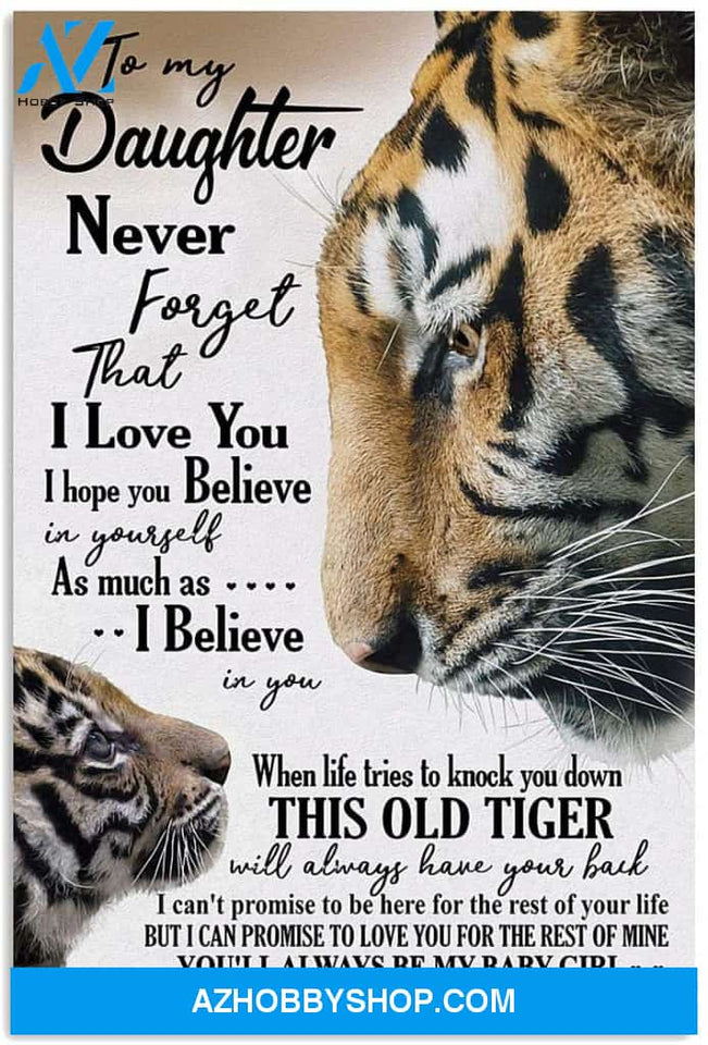 Customed Dad To Daughter Vertical Poster 