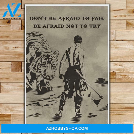 Customed Don'T Be Afraid - Warrior Posters 