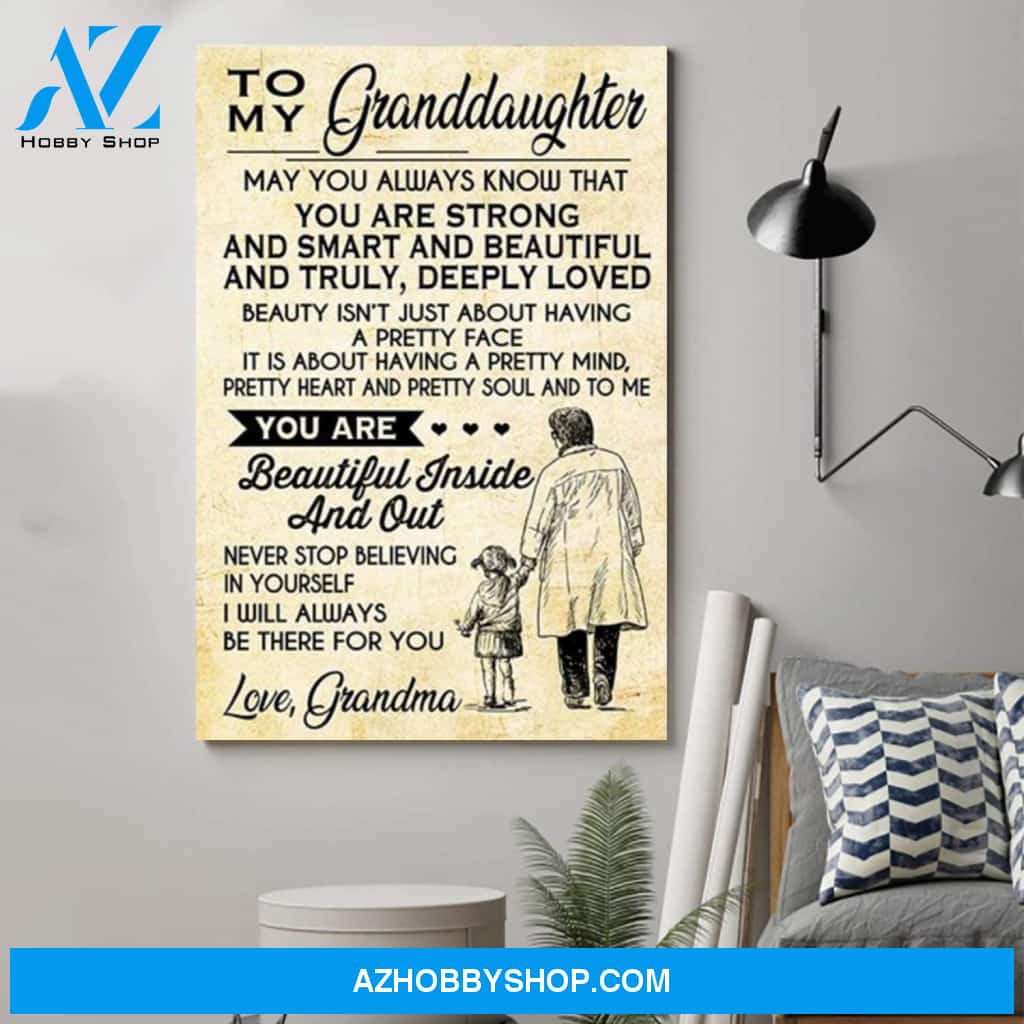 Customed Family Poster - Grandma To Granddaughter - May You Always