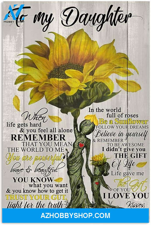 Customed Mom To Daughter Vertical Poster
