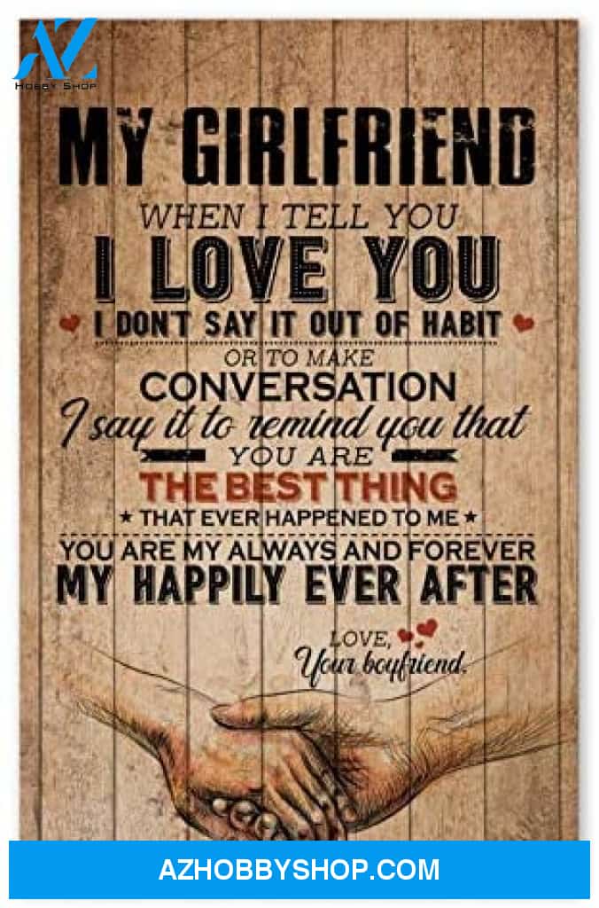 Customed My Girlfriend Gifts For Wife Birthday Posters