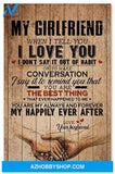 Customed My Girlfriend Gifts For Wife Birthday Posters