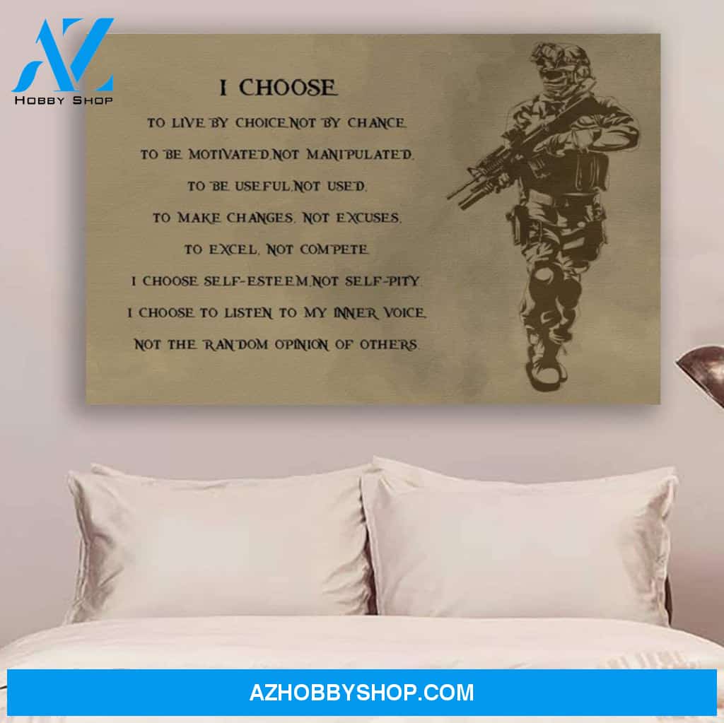 Customed Soldier Poster - I Choose Posters