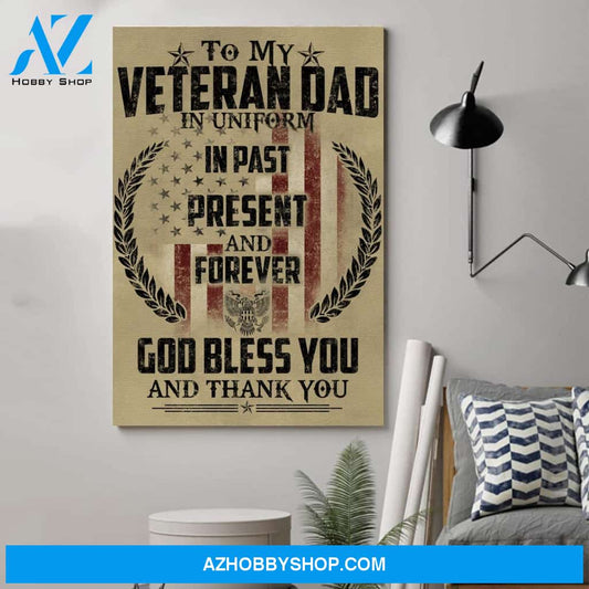 Customed Soldier Poster - To My Veteran Dad