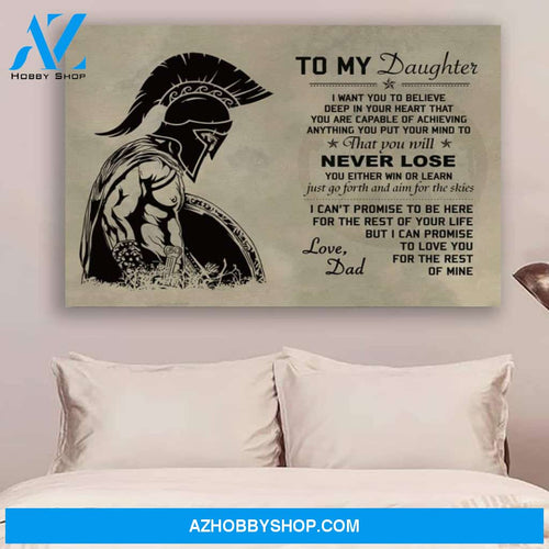 Customed Spartan Poster - To My Daughter Posters