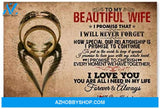 Customed To My Beautiful Wife Awesome Wife Birthday Gifts Posters