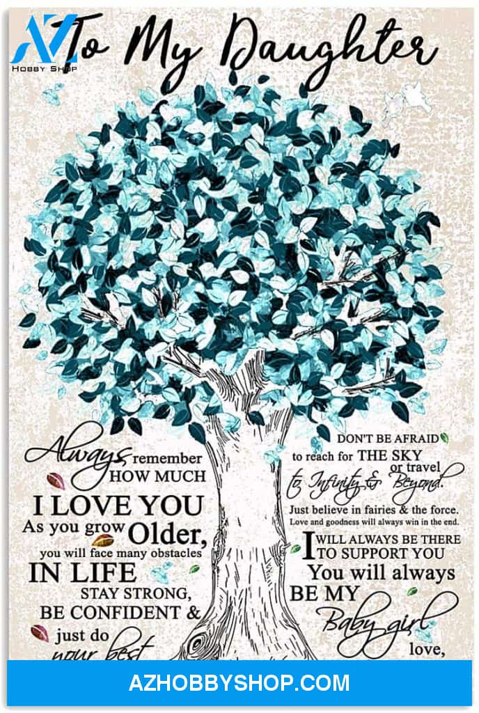 Customed To My Daughter Vertical Poster 