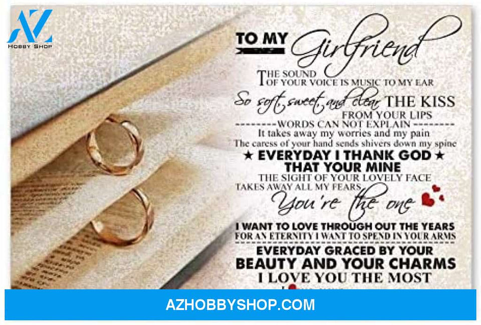 Customed To My Girlfriend Birthday Gifts For Wife Posters
