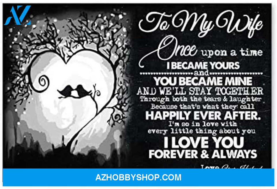 Customed To My Wife Gifts For Wife Birthday Posters