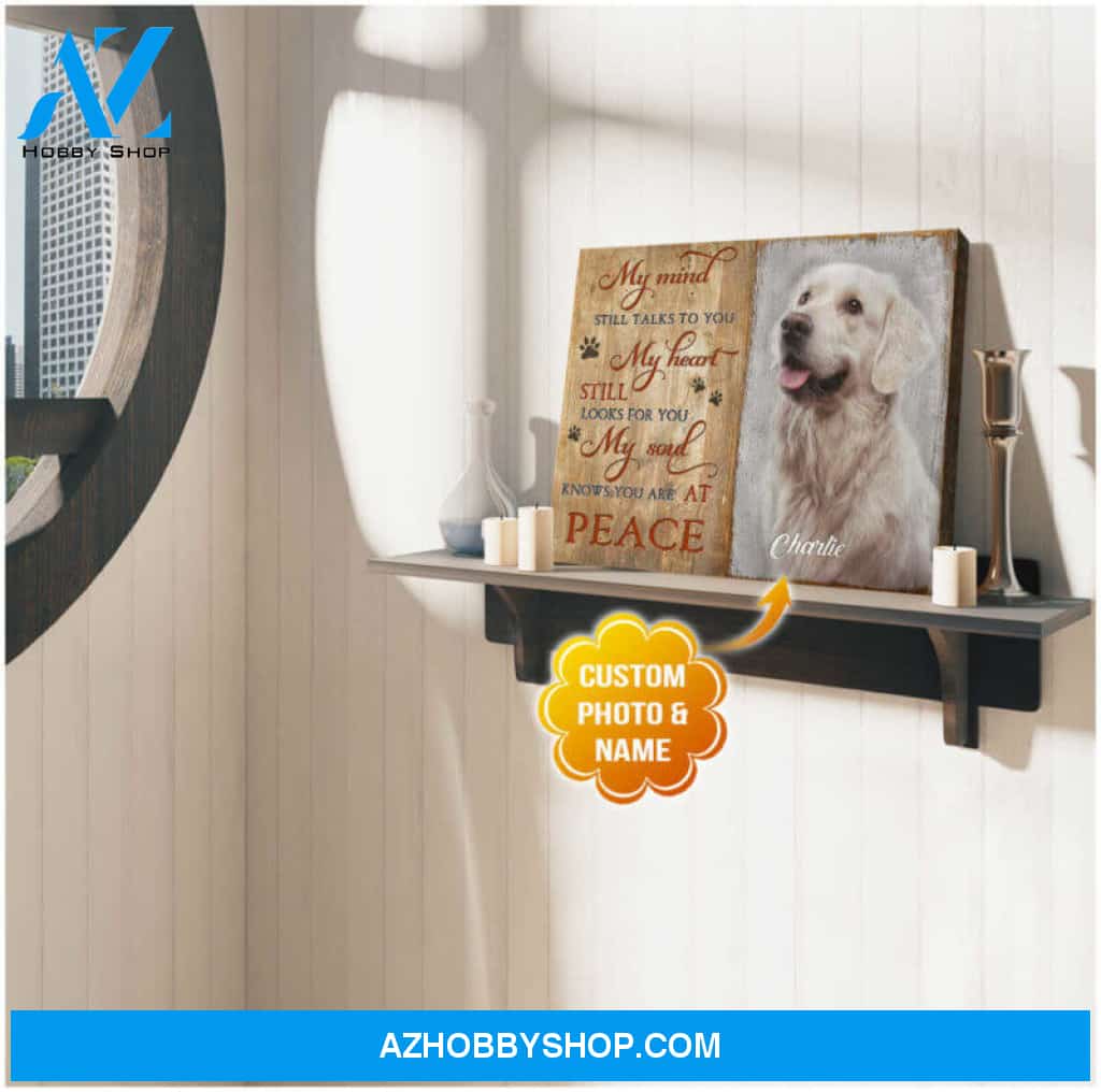 Ohcanvas Customize At Peace Dog Canvas Wall Art Decor