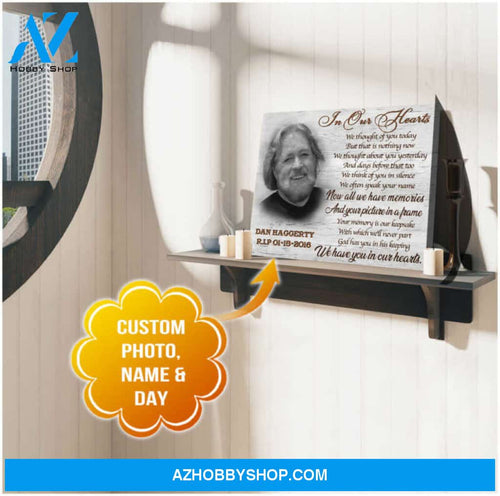 Ohcanvas Customize In our Hearts Family Canvas Wall Art Decor