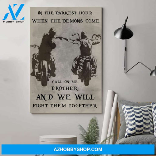 Customized Biker Poster - Call On Me Brotherposters 