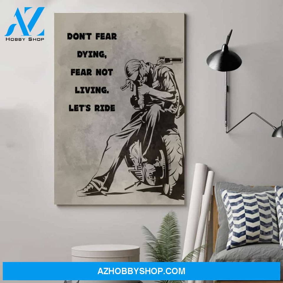 Customized Biker Poster - Don'T Fear Dyingposters