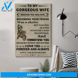 Customized Biker Poster - To My Gorgeous Wife