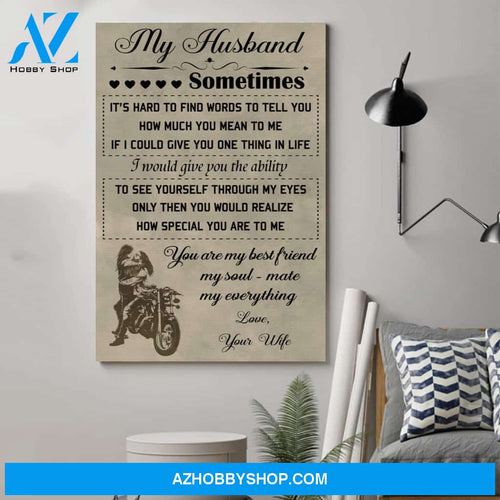 Customized Biker Poster - To My Husbandposters 