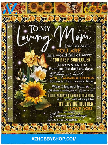 Customized Daughter To Mom Fleece Our Birthday Gifts For Mom 