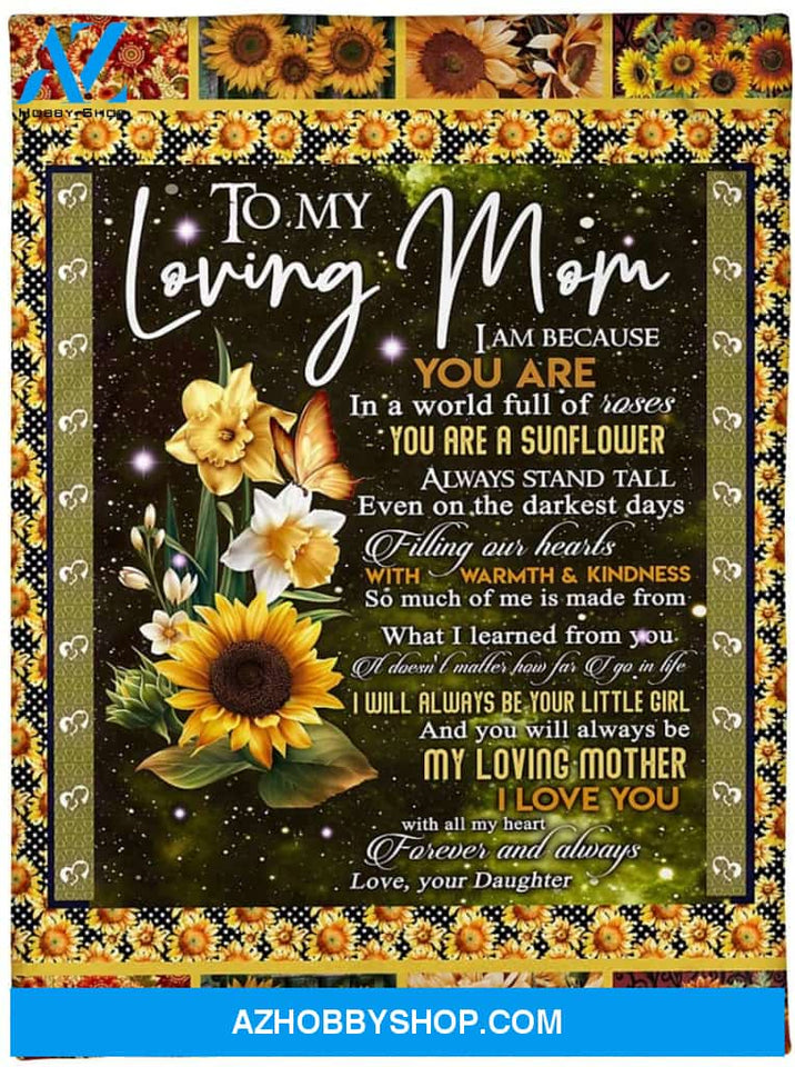 Customized Daughter To Mom Fleece Our Birthday Gifts For Mom 