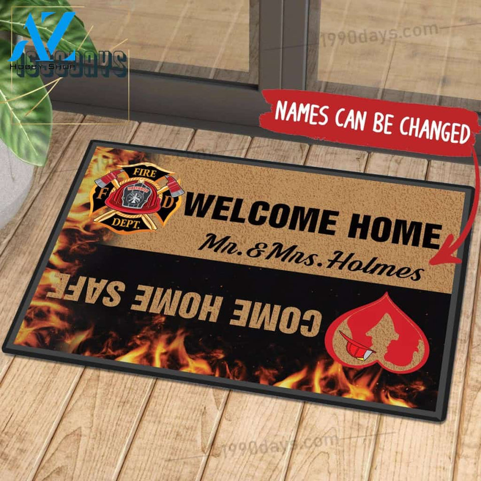 Customized Doormat Firefighter 03 | Welcome Mat | House Warming Gift