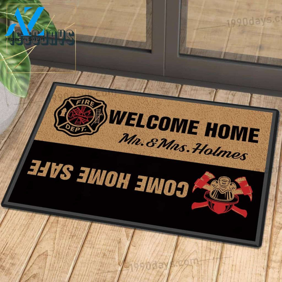 Customized Doormat Firefighter | Welcome Mat | House Warming Gift