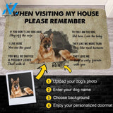 Customized Doormat - Welcome Mat - Home Decor German Shepherd - When Visiting My House Please Remember