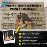 Customized Doormat - Welcome Mat - Home Decor German Shepherd - When Visiting My House Please Remember