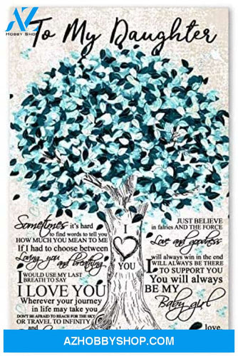 Customized Family Poster For My Daughter 