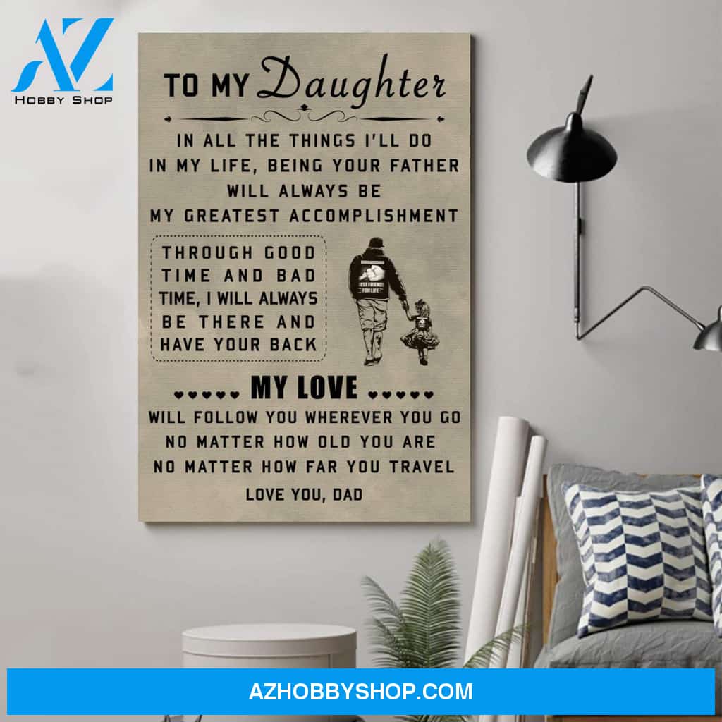 Customized Family Poster - To My Daughter