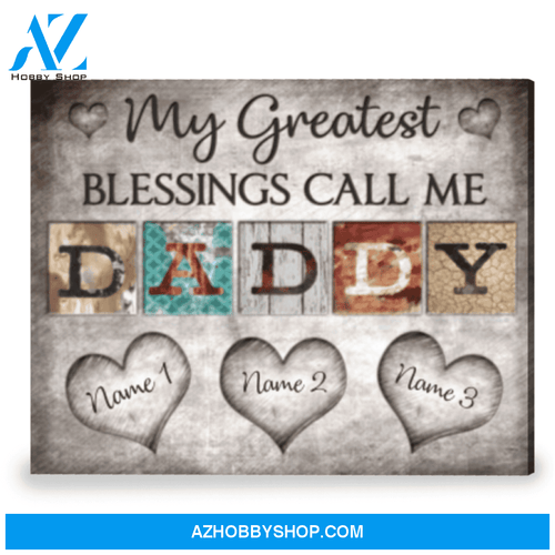 Customized Gift For Dad Meaningful Father's Day Gift Canvas Print