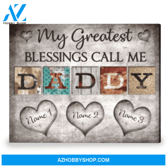 Customized Gift For Dad Meaningful Father's Day Gift Canvas Print