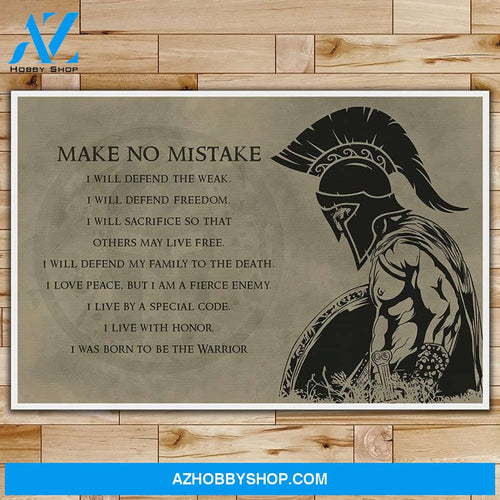 Customized Make No Mistake English - Warrior 