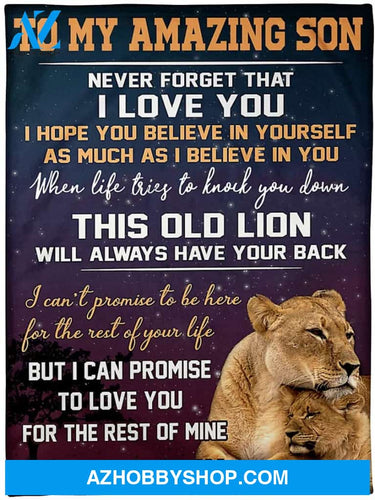 Customized Mom To Son Fleece Blanket 