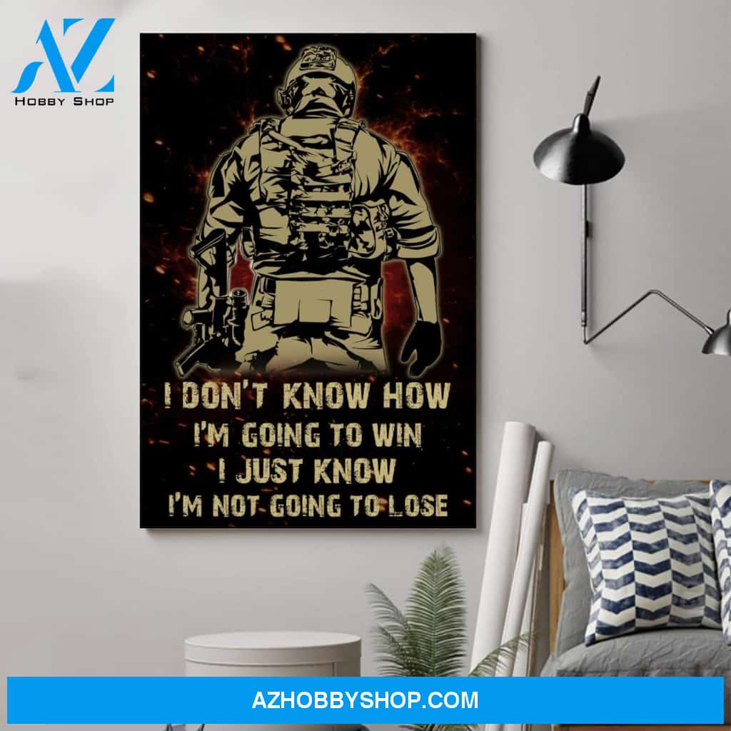 Customized Soldier Poster - I'M Going To Win
