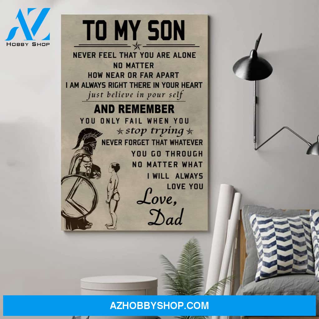 Customized Spartan Poster - To My Sonposters