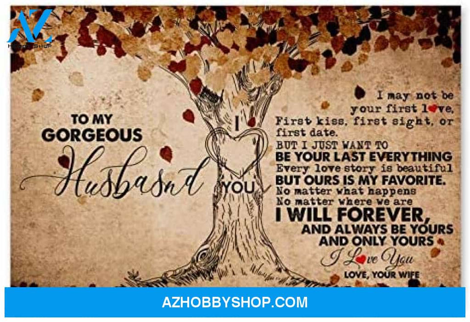Customized To My Gorgeous Husband Awesome Husband Birthday Gifts Posters