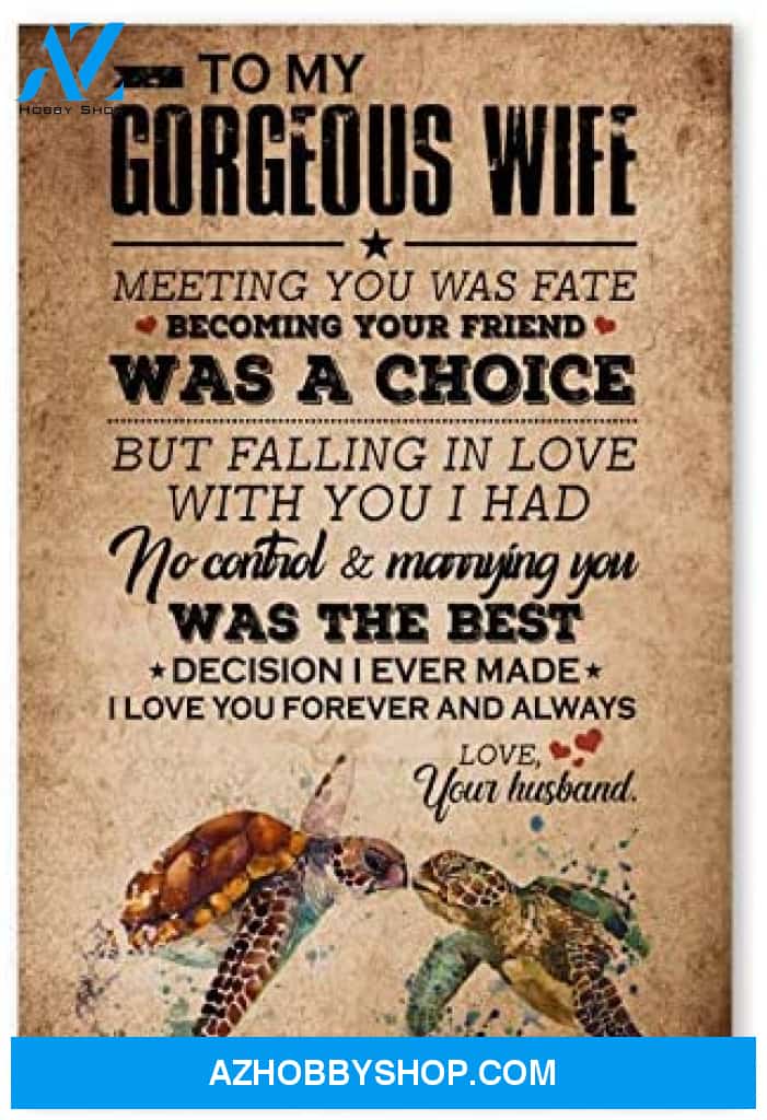 Customized To My Gorgeous Wife Best Wife Gifts For Anniversary Posters