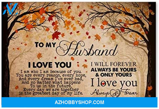 Customized To My Husband Great Husband Gift Ideas Posters