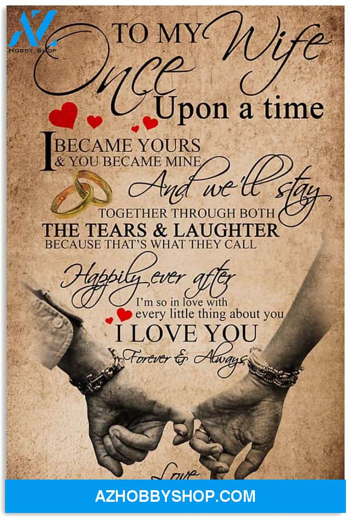 Customized To My Wife Vertical Posters