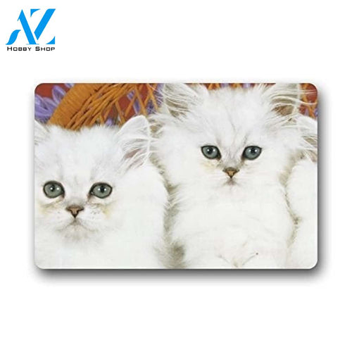 Cute Animal Cat Doormat Welcome Mat House Warming Gift Home Decor Gift for Cat Lovers Funny Doormat Gift Idea
