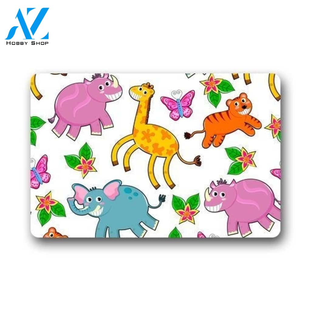 Cute Animals Doormat Floor Mats Doormat Welcome Mat House Warming Gift Home Decor Funny Doormat Gift Idea