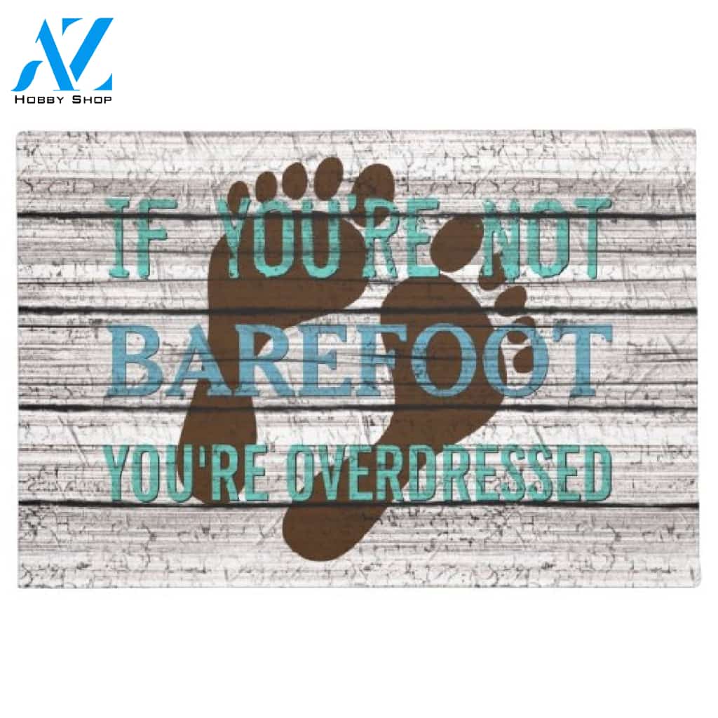Cute Beachy Seaside Summer Barefoot Doormat Welcome Mat House Warming Gift Home Decor Funny Doormat Gift Idea