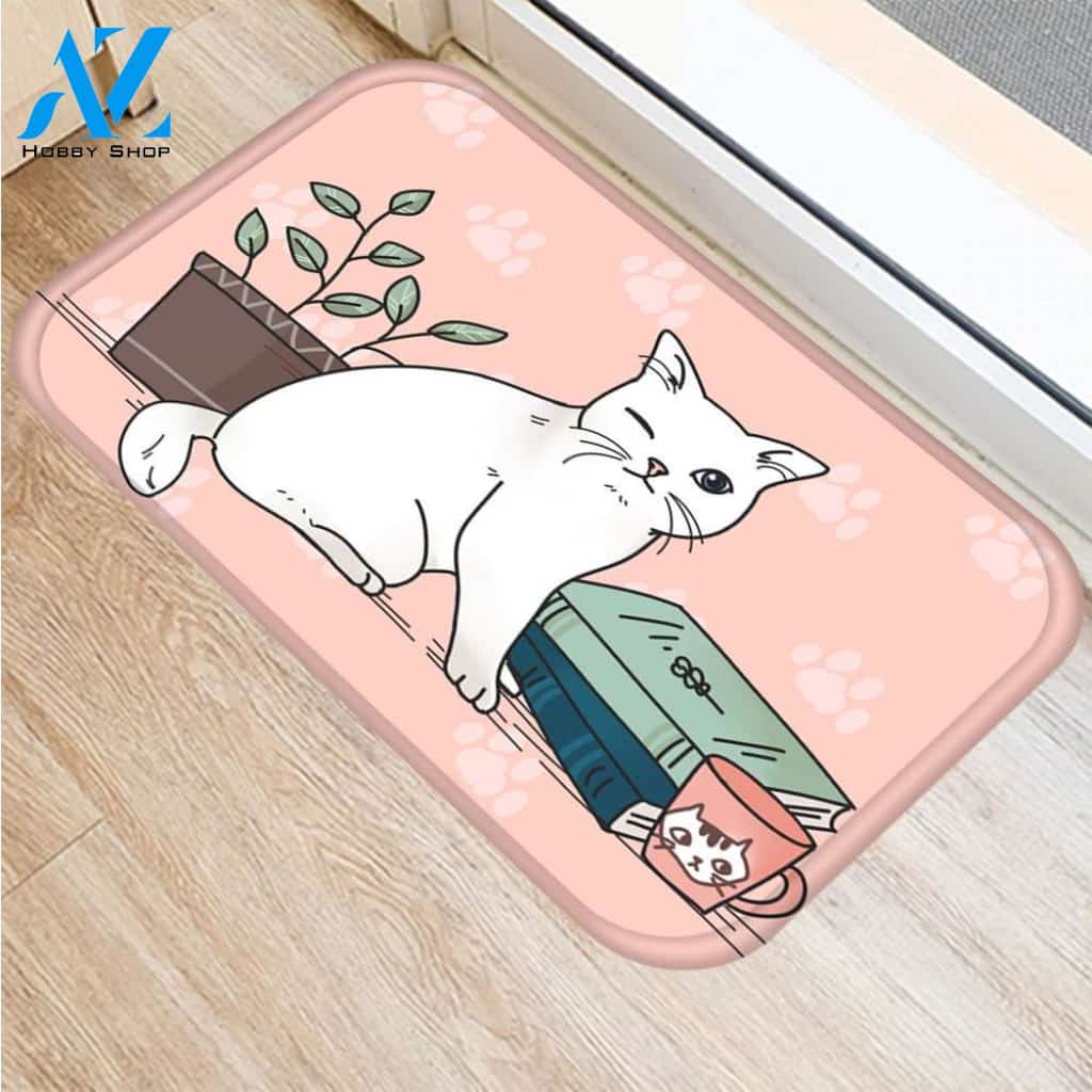 Cute Cartoon Cats Anti-slip Doormat KT07 | Welcome Mat | House Warming Gift