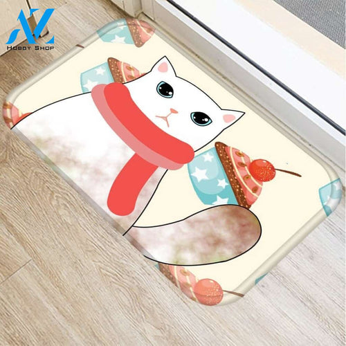 Cute Cartoon Cats Anti-slip Doormat KT13 | Welcome Mat | House Warming Gift
