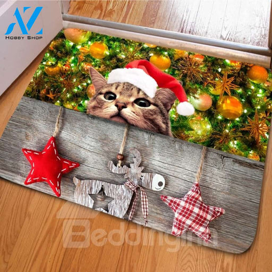 Cute Cat Christmas GS-CL-LD0811 Doormat