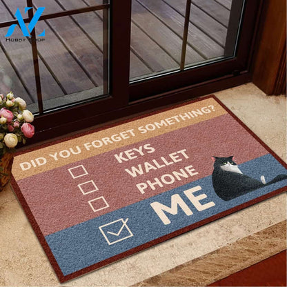 Cute Cat Did You Forget Something Indoor Doormat Welcome Mat House Warming Gift Home Decor Gift For Cat Lovers Funny Doormat Gift Idea